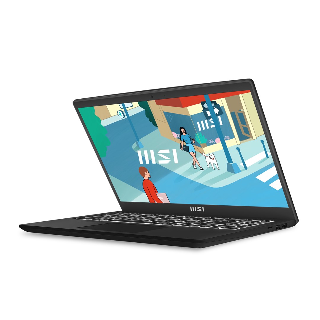 Лаптоп MSI Modern 15, 15.6", Intel i5-13420H, 16 GB RAM, 512 GB SSD, црн