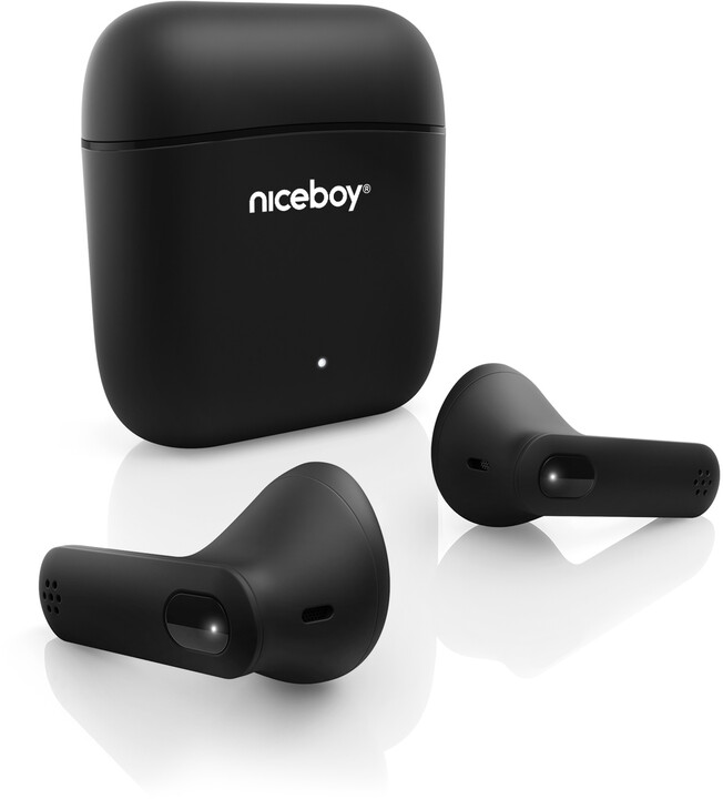 [OUTLET] Dëgjuese Niceboy Hive Beans, të zeza