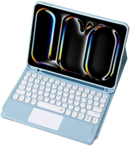 Mbrojtëse me tastierë Bluetooth për iPad Pro 11 Gen 5, me touchpad, blu