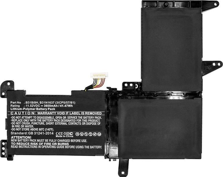 Bateri për laptop CoreParts MBXAS-BA0024, zëvendësuese, e zezë