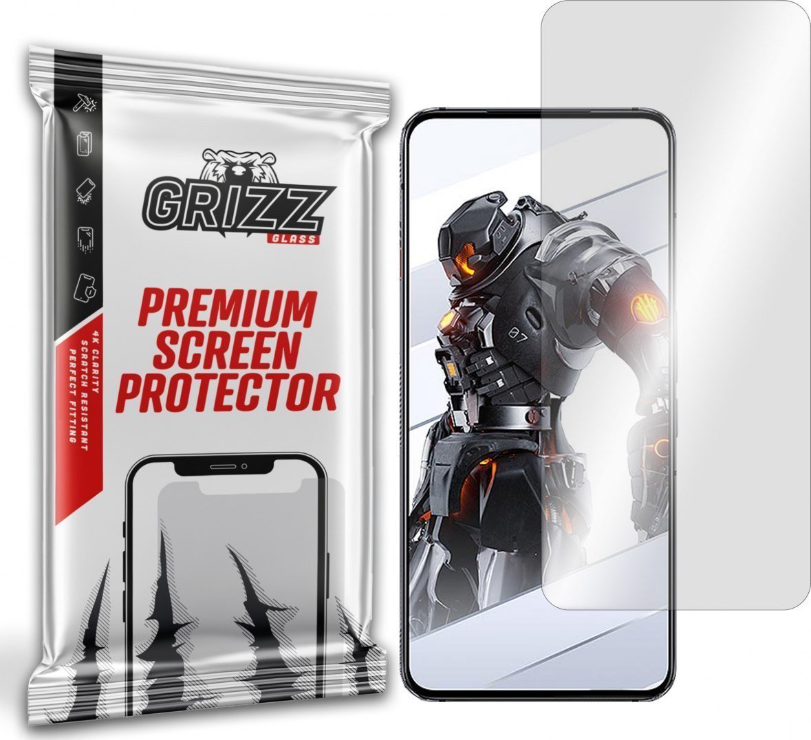 Mbrojtëse ekrani GrizzGlass Hydrogel Film, për ZTE Nubia Red Magic 7S Pro, transparente