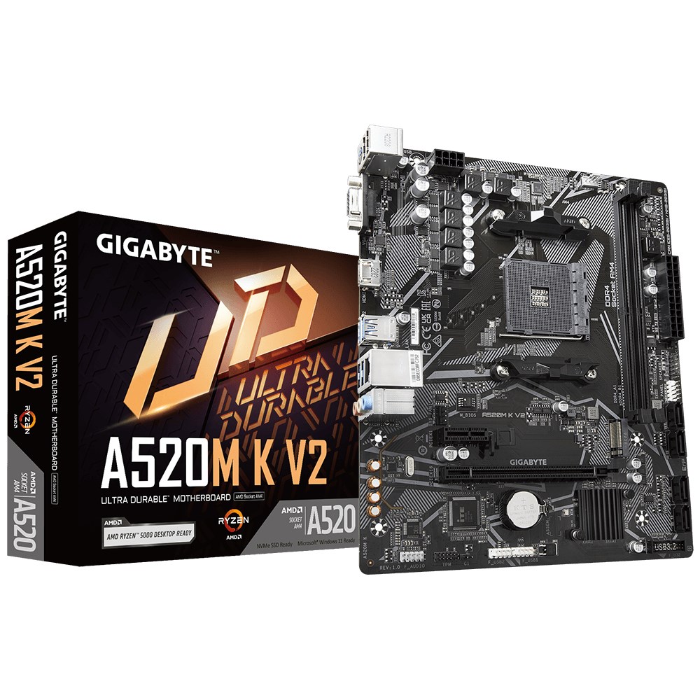 Pllakë amë Gigabyte A520M K V2 AMD A520 Socket AM4 micro ATX