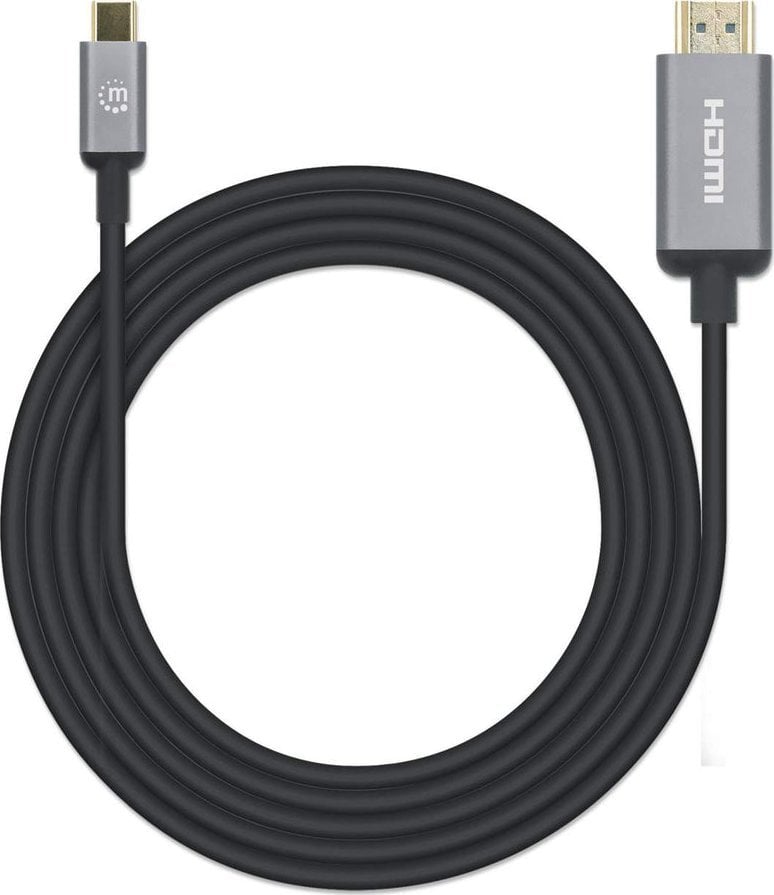 Kabllo adapter USB C në HDMI 4K 60Hz, 2 m, i zi