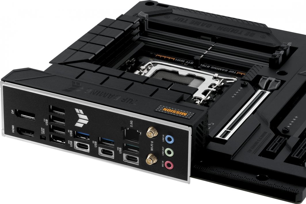 Pllakë amë Asus TUF GAMING B760M-BTF WIFI, e zezë