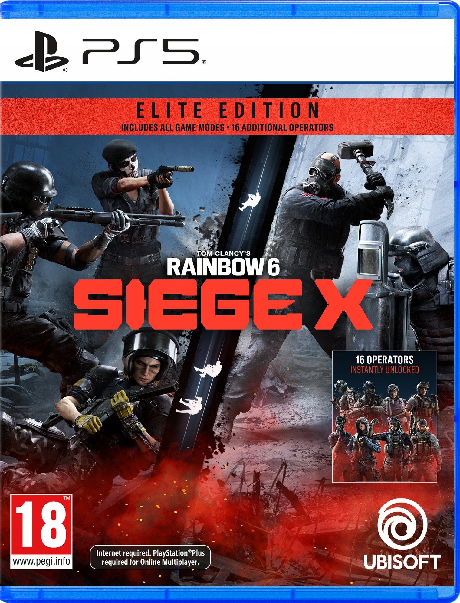 Lojë PS5 Ubisoft Tom Clancys Rainbow Six Siege X Elite Edition, Strzelanka, për shumë lojtarë