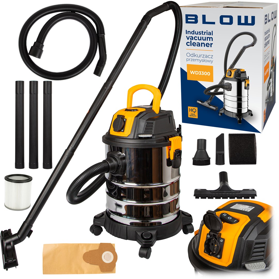 Fshesë industriale BLOW WD3300, 1300W, depozitë 25L, inox