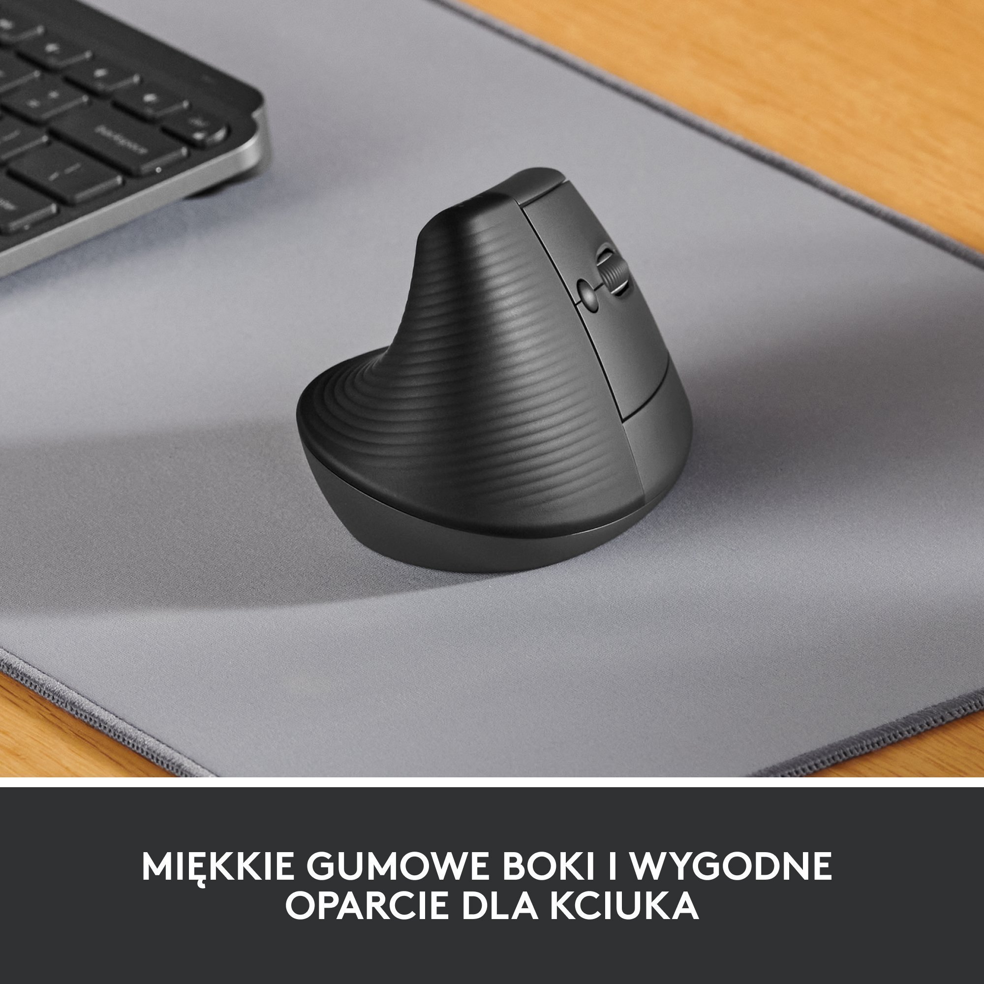 Set tastierë dhe maus Logitech Lift Graphite + Ergo K860, pa kabllo, ergonomik, gri grafit