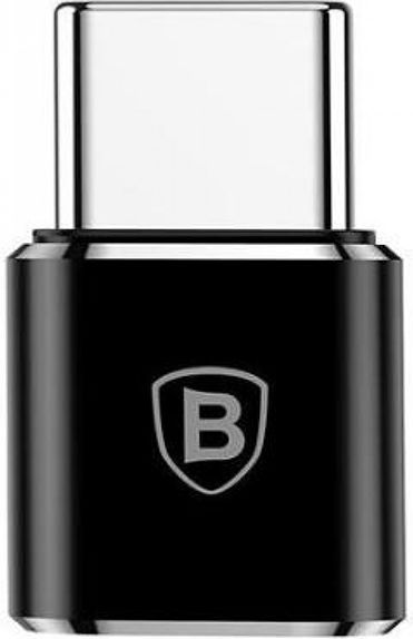 Përshtatës Baseus USB-C - microUSB, i zi