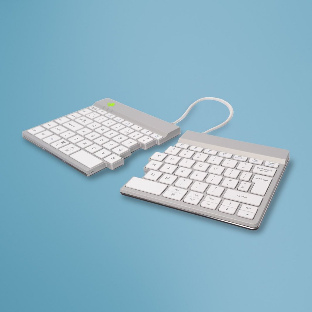 Тастатура R-GO Tools, wireless, UK, бело