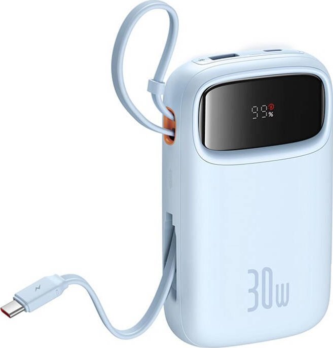 Надворешна батерија Baseus QPow 2, 10000mAh, 30W, сина
