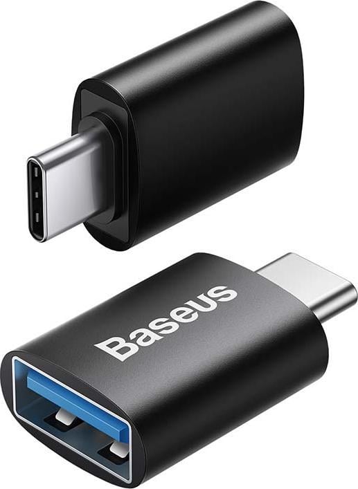 Adapter OTG Baseus Ingenuity Series, Type C në USB A 3.1, i zi