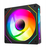 Ventilator kase Rampage 7C-120S, 120mm, ARGB Double Ring, i zi