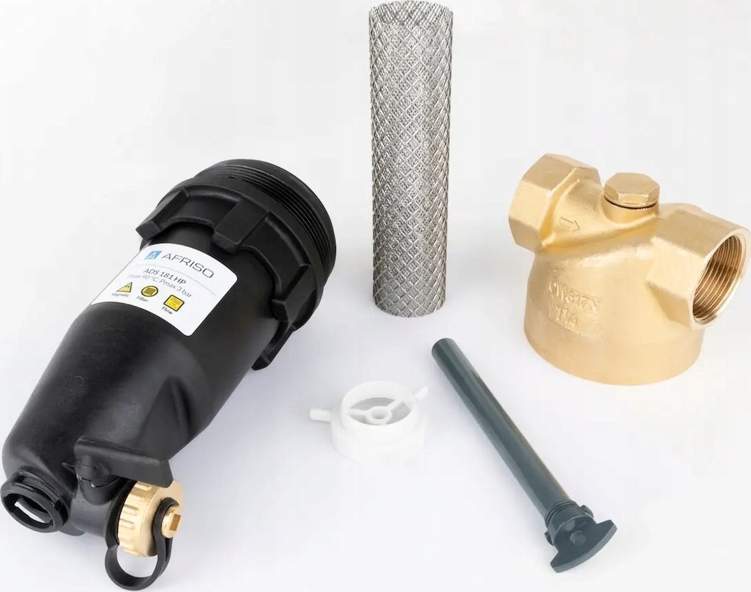 Separator magnetik papastërtish Afriso ADS 181 HP, 1 1/4", për ngrohje dhe ftohje