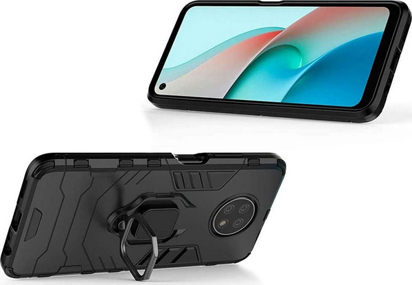 Mbrojtëse Alogy Stand Ring Armor për Xiaomi Redmi Note 9T / 9T 5G, e zezë