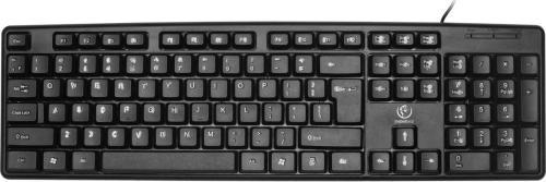Tastierë Rebeltec Uno, 104 taste, USB, e zezë
