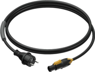 Kabllo rryme Procab PRP433/3, schuko në powerCON TRUE1, 3 x 1.5 mm², 3 m, e zezë