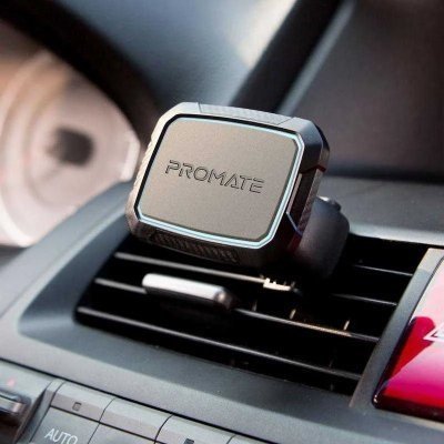 Mbajtëse telefoni për veturë Promate AirGrip 2, magnetike, 360°, blu e zezë