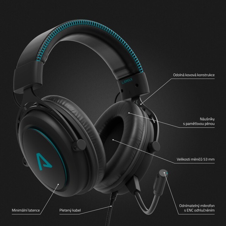 Kufje LAMAX Heroes General1, të zeza