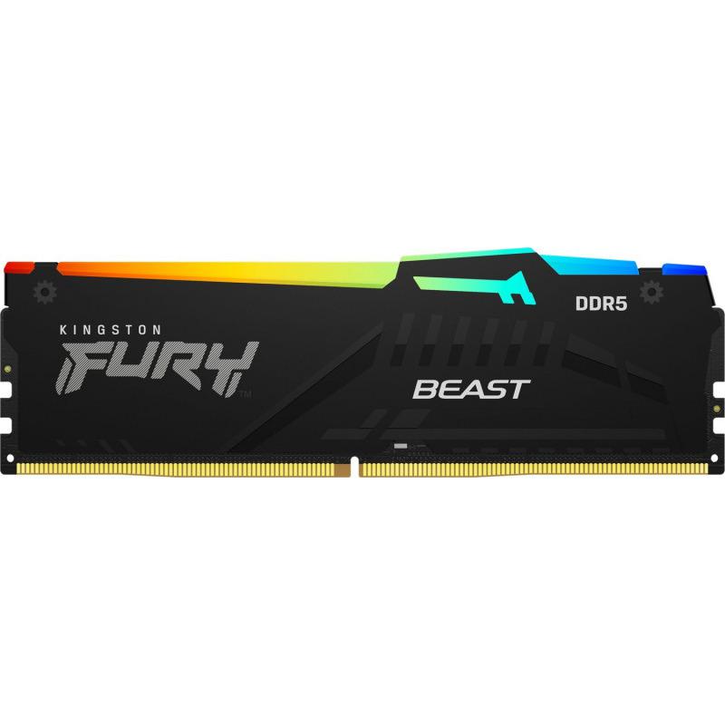 RAM Kingston Fury Beast RGB DDR5, 16GB, 5200MHz, i zi