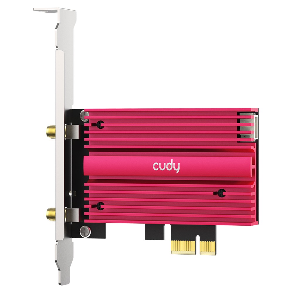 Kartë rrjeti WiFi Cudy WE4000, PCIe, AX5400 WiFi 6E, Bluetooth 5.2, e zezë