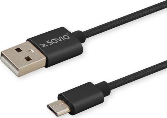 Kabllo Savio USB-A, 2 m, e zezë (SAVIO CL-129)