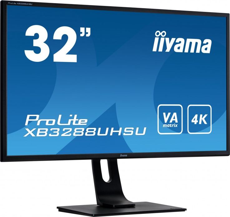 Monitor IIYAMA ProLite XB3288UHSU 31.5", 4K UHD VA, për gaming, i zi