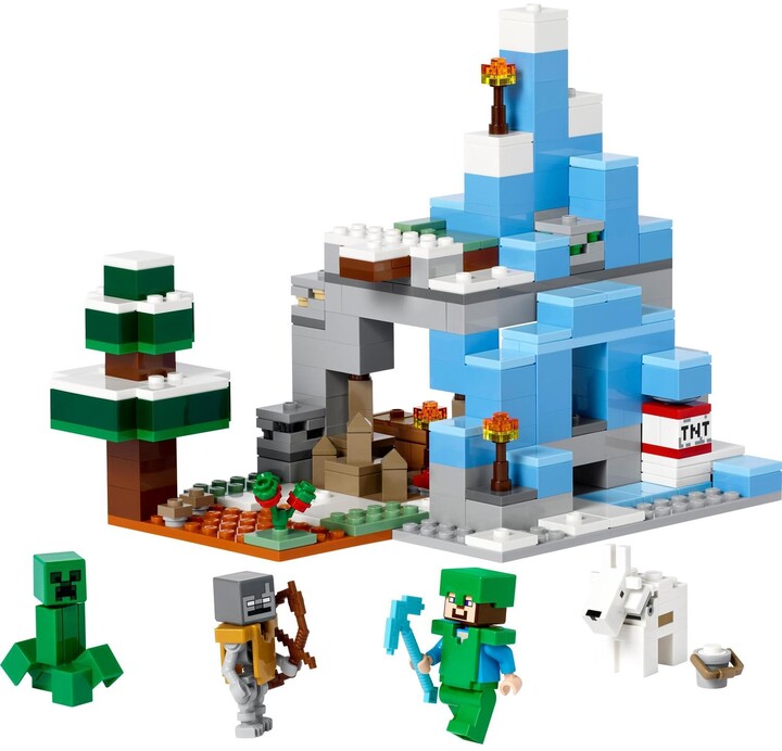 Set LEGO® Minecraft 21243 Ice Mountains, 304 pjesë