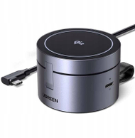 Karikues magnetik 3 në 1 Ugreen W712, 25W, USB C, i zi