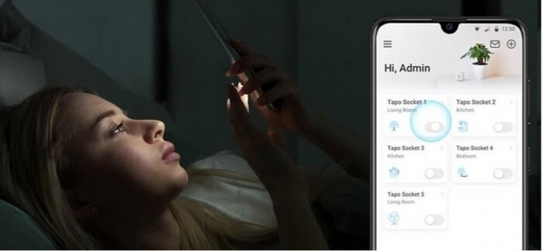 Chytrá zásuvka TP-LINK Tapo P100 -SKRYTÝ - bez zemnícího kolíku