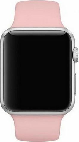 Rrip ore Apple Mercury Silicone Strap, 44mm, silikon, rozë