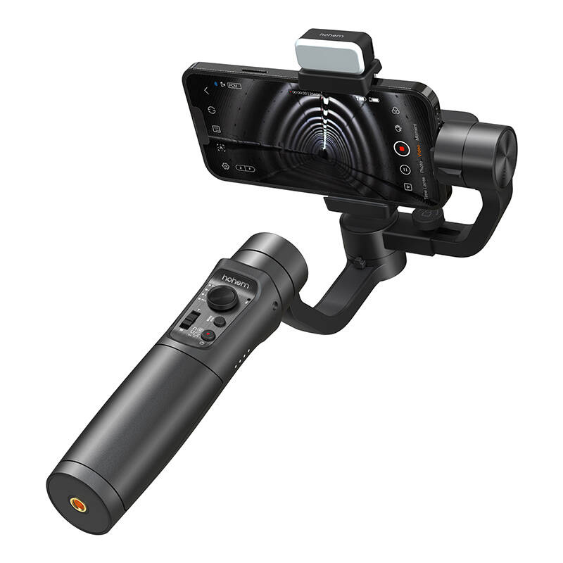 Stabilizues smartphone Hohem iSteady Mobile Plus Kit, 3 aksesh, me dritë LED, i zi