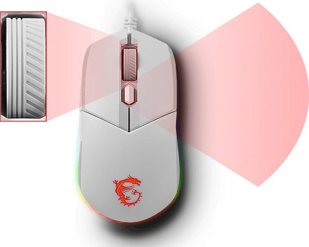 Set tastierë + maus MSI Vigor GK30, të bardhë