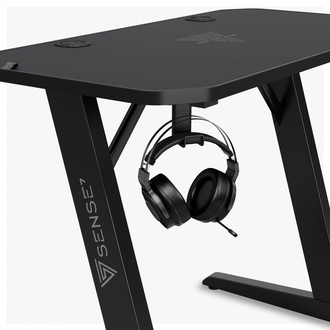 Tavolinë SENSE7 Nomad Classic, 120cm × 60cm, e zezë