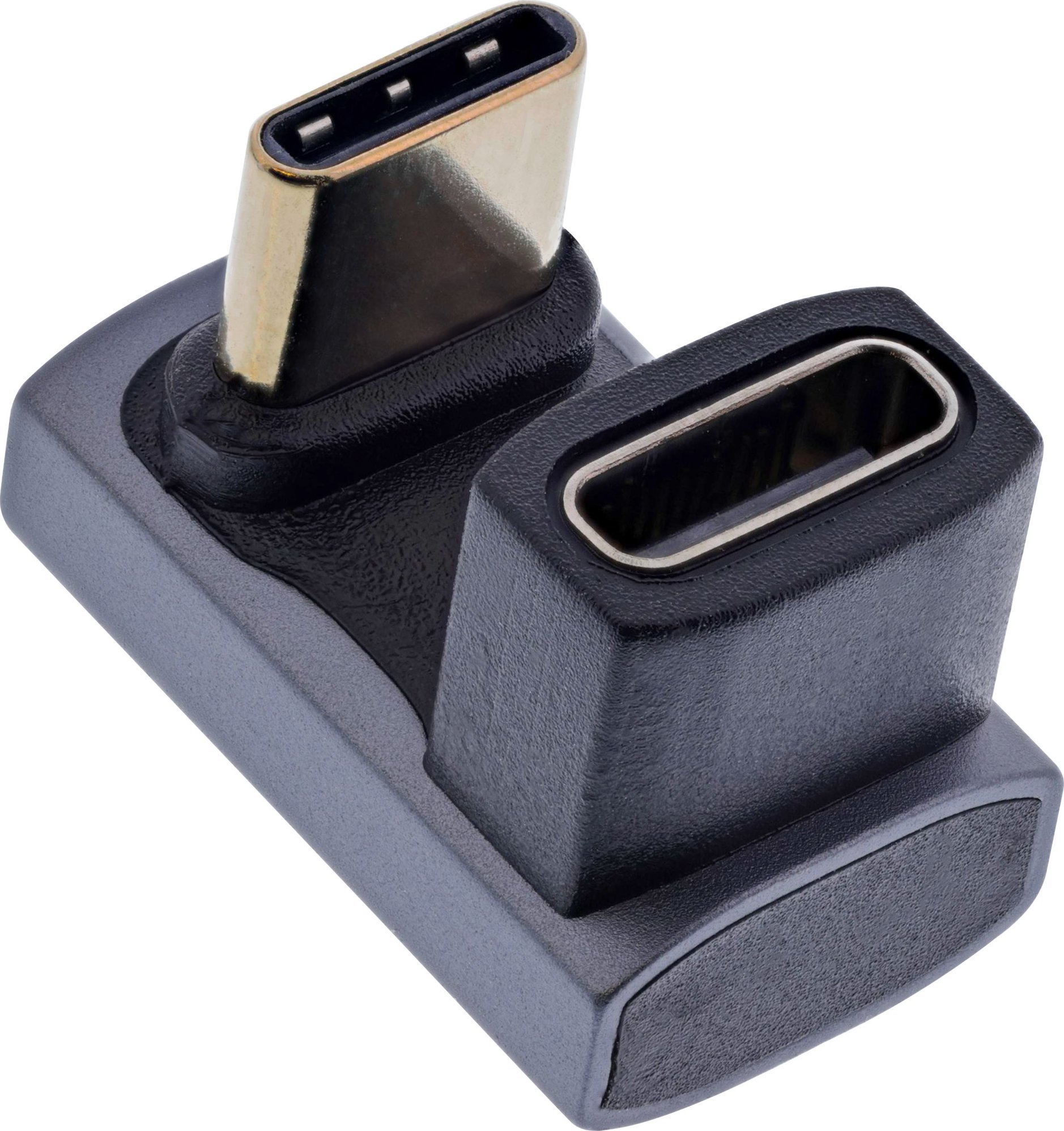 Adapter USB InLine USB4, USB C plug në socket 180, 40Gbps, 240W, gri