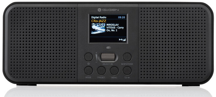 Radio GoGEN DAB 800, e zezë