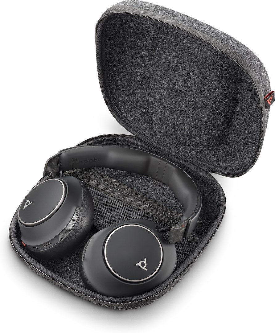 Kufje Poly Voyager Surround 80 UC, Bluetooth, Boomless, të zeza
