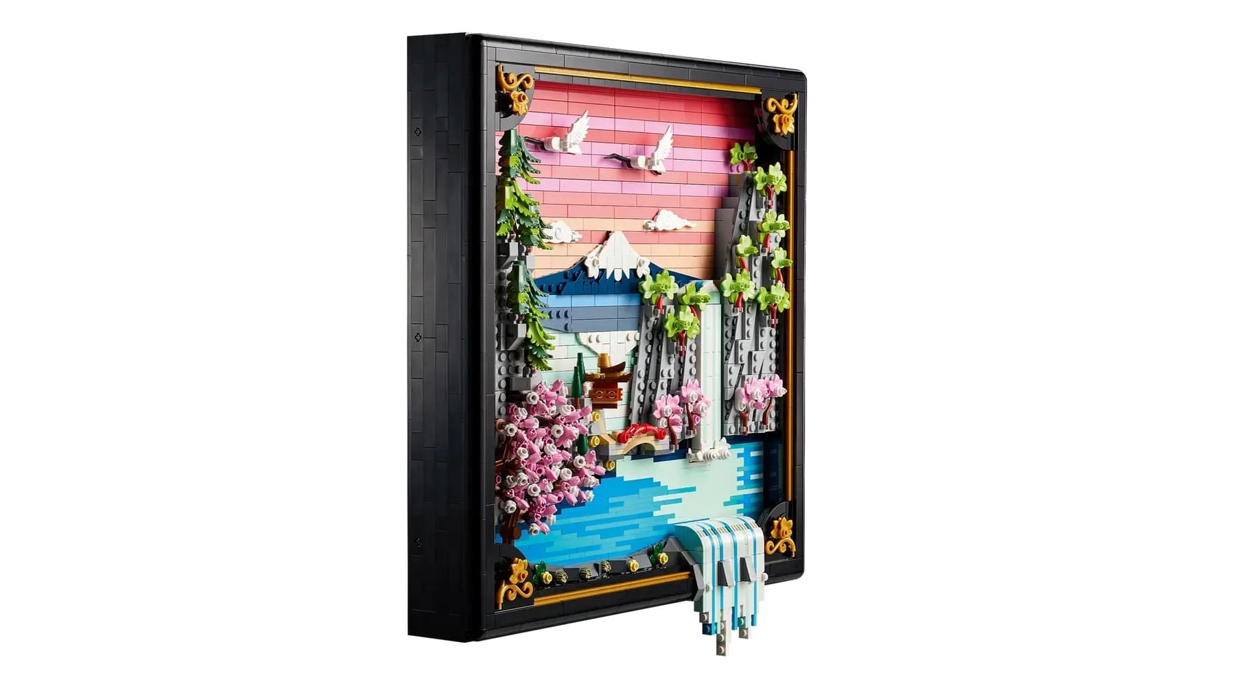 Set LEGO Japanese Cherry Blossom Landscape, dekor muri, shumëngjyrësh