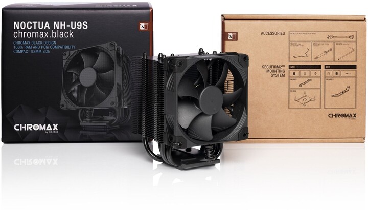 Ftohës Noctua NH-U9S chromax, i zi