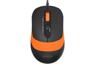 Maush optik A4TECH FM10, USB, 1600 dpi, i zi portokalli