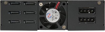 Bay për SSD HDD Chieftec CMR-625, 6x 2.5", SATA, i zi