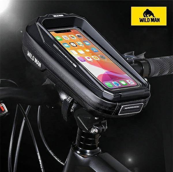 Çantë kornize biçiklete WildMan MS33, 0.6L, për telefona deri 6.7", e zezë