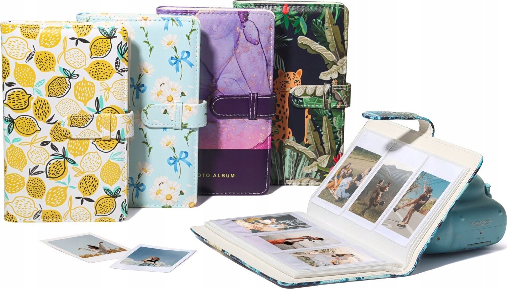 Album fotografish LoveInstant Bouquet, 96 foto, për Fujifilm Instax Mini, i bardhë