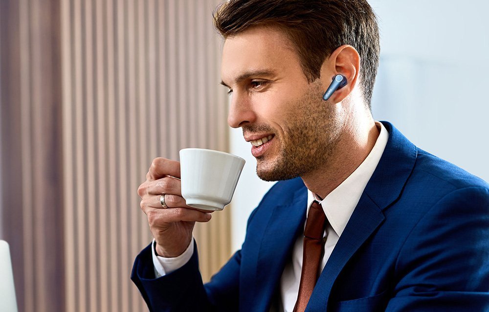 Kufje TWS EarFun Air Pro 3 TW500L, Bluetooth 5.3, ANC, blu