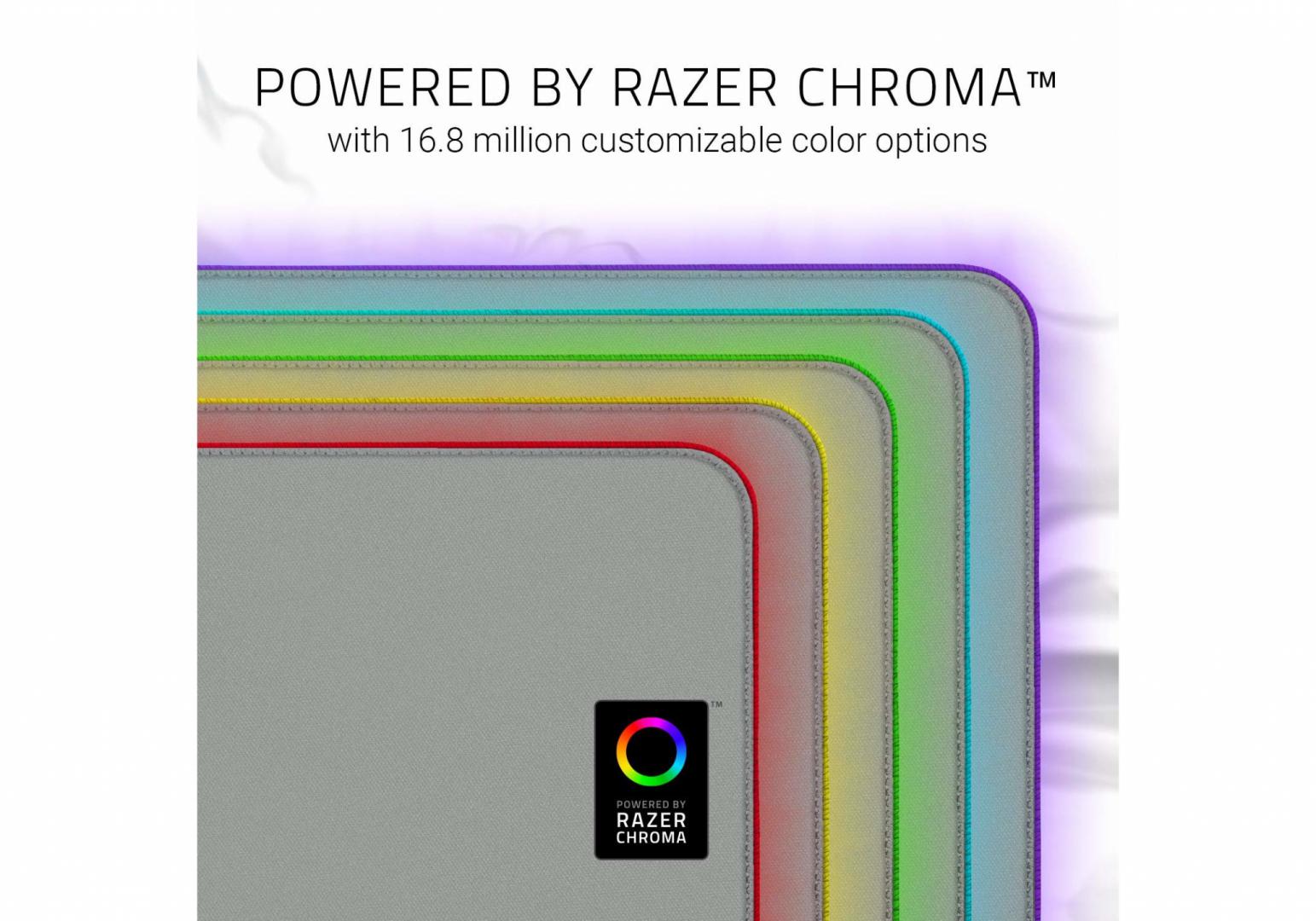 Mousepad gaming Razer Goliathus Extended Chroma, RGB, madhësi e madhe, Mercury e bardhë
