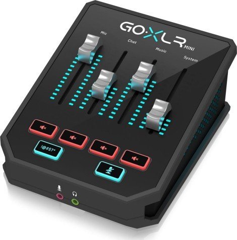 Mikser audio TC Helicon GO XLR Mini, USB, për podcast, i zi