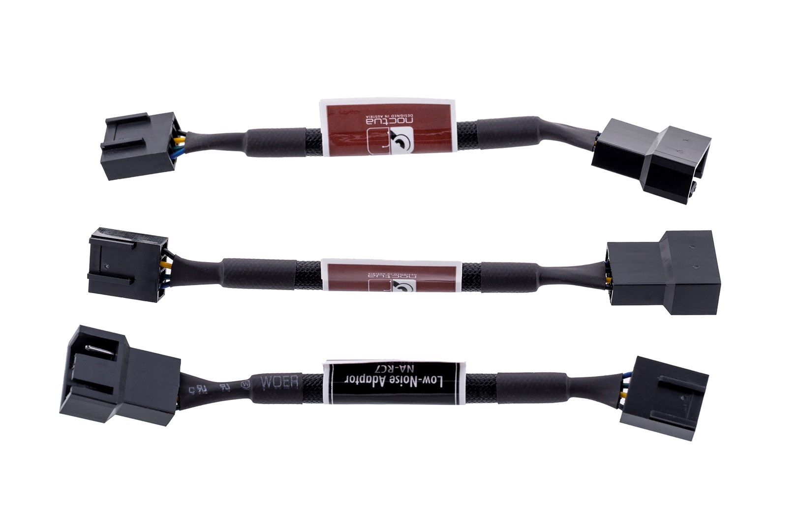 Kabllo adaptor ventilatori Noctua NA-SRC7, 4-pin PWM, 0.11m, e zezë