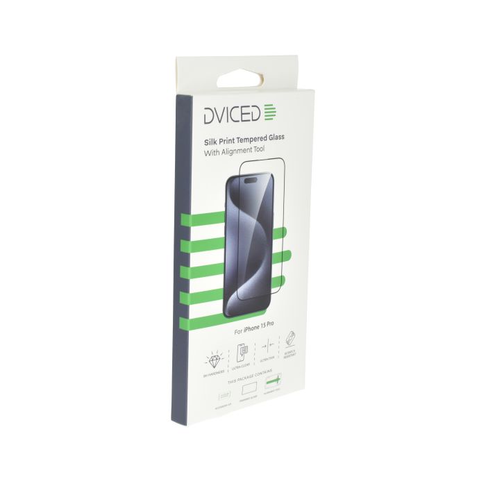 Dviced iPhone 15 Pro Silk Print Screen Protector With Applicator