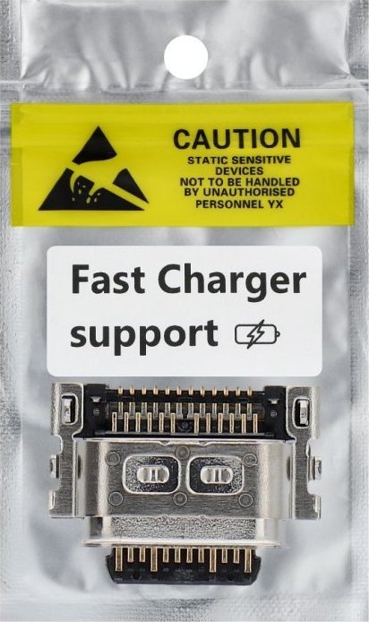 Konektor karikimi OEM Motorola Edge 20, pjesë këmbimi, për servis