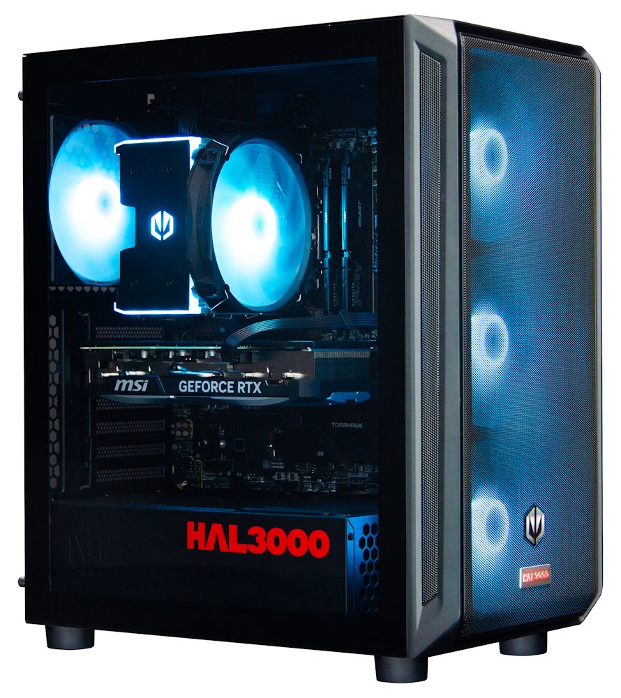 Kompjuter HAL3000 Alfa Gamer Ti Super, Ryzen 7 9700X, RTX 4070 Ti Super, 32GB RAM, 2TB SSD, i zi