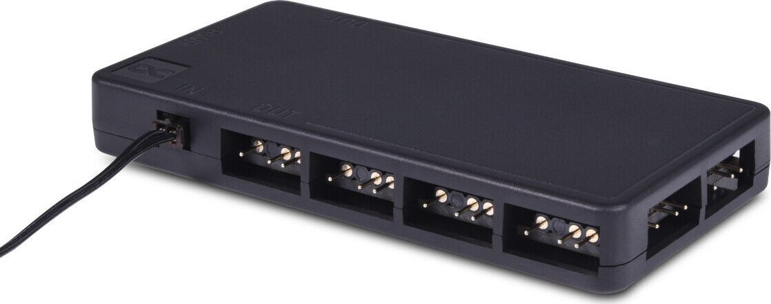Splitter DRGB Alphacool Core 11x, 3 pin, me SATA, i zi